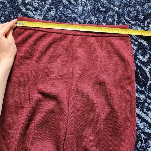 Sezane Matthew Trousers Burgundy Small - Picture 7 of 10